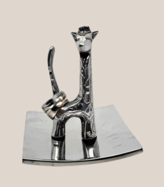 Porta Anillos Decorativo Jirafa en Metal